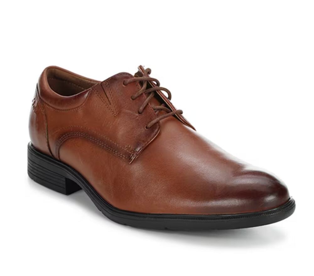 Clarks Steadwell Brown Leather Lace Dress Shoes NWT Size 8.5
